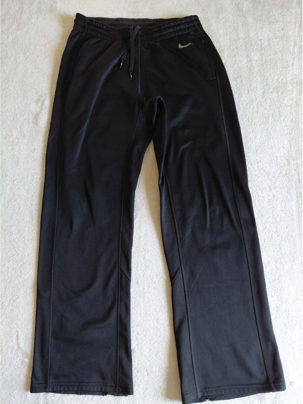 Nike Pants Womens Medium Black Therma-Fit All Time Straight Leg Fleece Warm